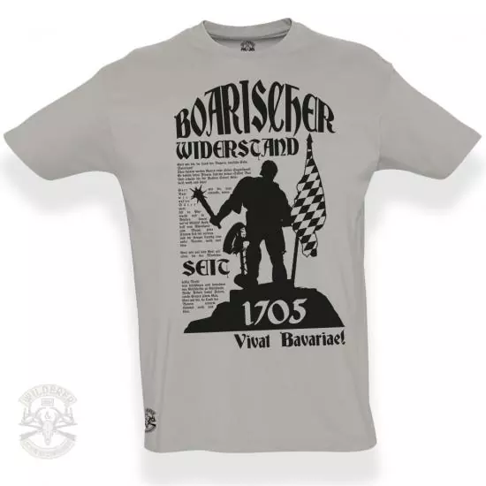 T-Shirt Schmied von Kochel - Boarischer Widerstand - Grau / S