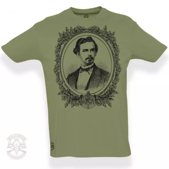 T-Shirt König Ludwig II von Bayern mit Eichenlaub