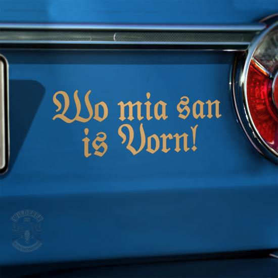 Preview: Aufkleber - Wo mia san is vorn!