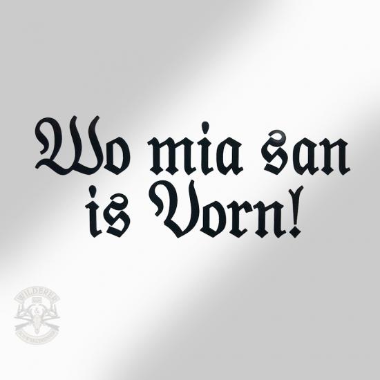 Preview: Aufkleber - Wo mia san is vorn!