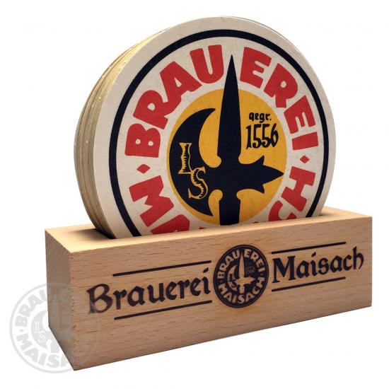 Brauerei Maisach - Bierdeckelhalter mit 15 Bierdeckel