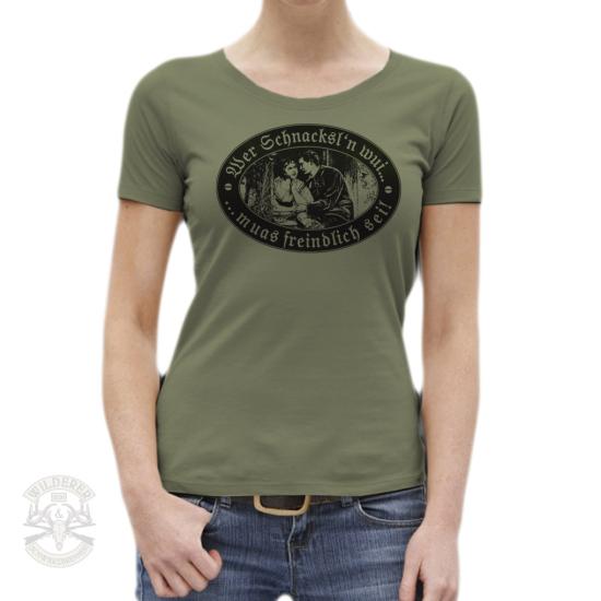 Preview: Derndl Shirt - Wer schnacksln wui...